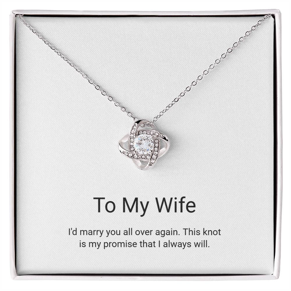 Love Knot Necklace — To My Wife