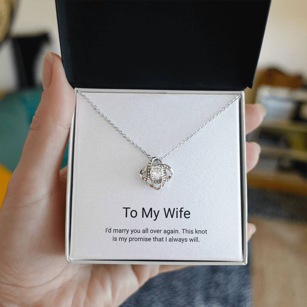 Love Knot Necklace — To My Wife