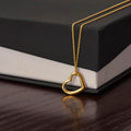 Delicate Heart Necklace — 18K Gold Dipped Sterling Silver