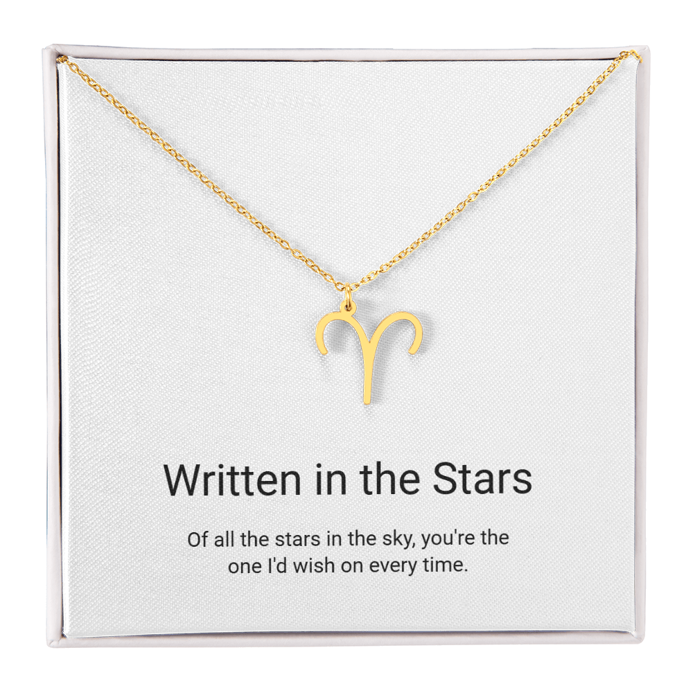 Zodiac Sign Necklace — Written in the Stars