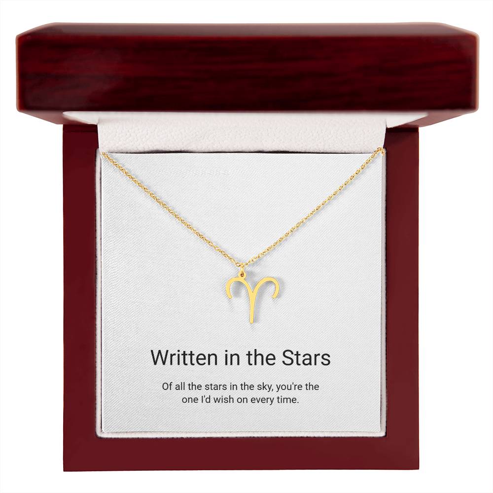 Zodiac Sign Necklace — Written in the Stars