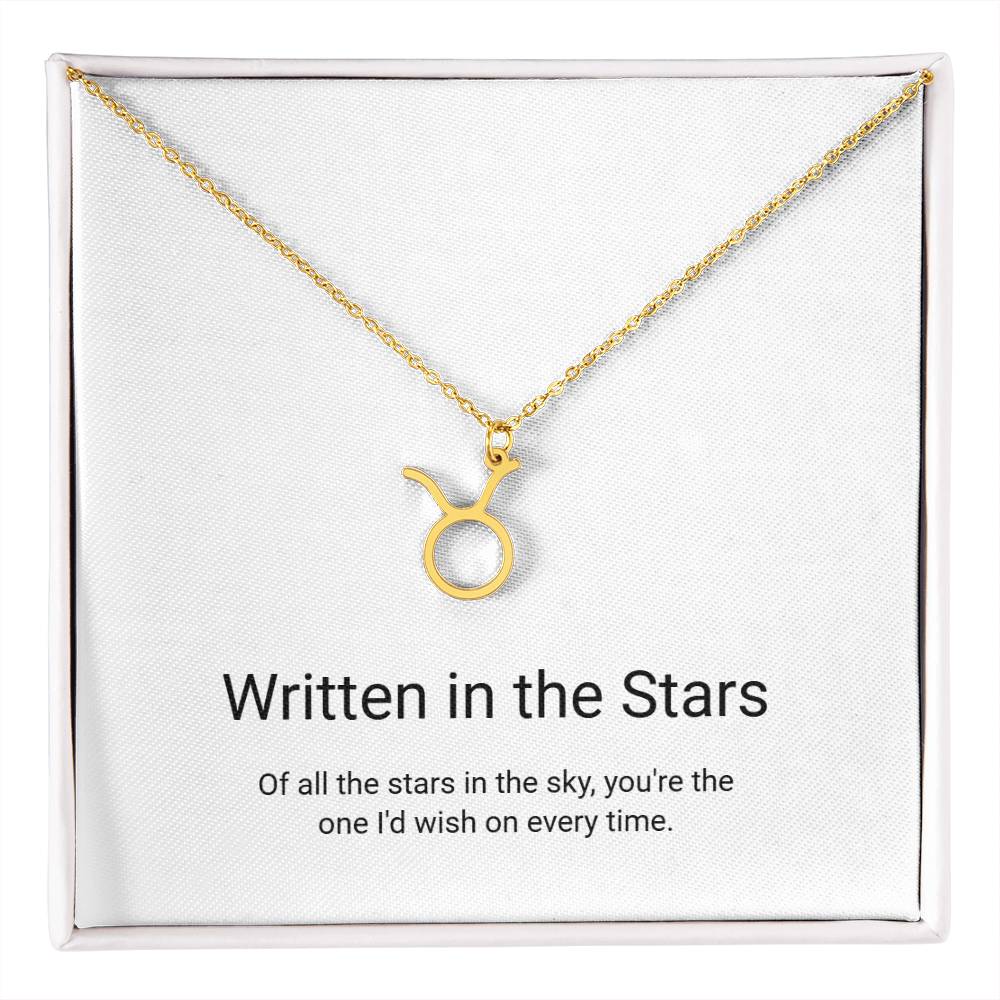 Zodiac Sign Necklace — Written in the Stars