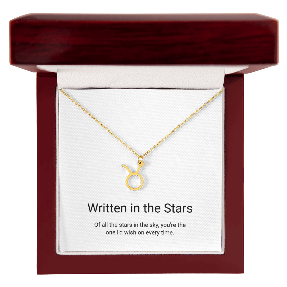 Zodiac Sign Necklace — Written in the Stars