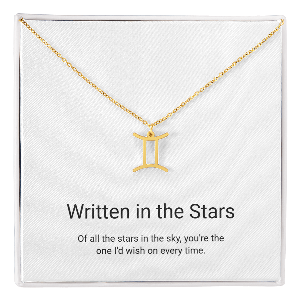 Zodiac Sign Necklace — Written in the Stars