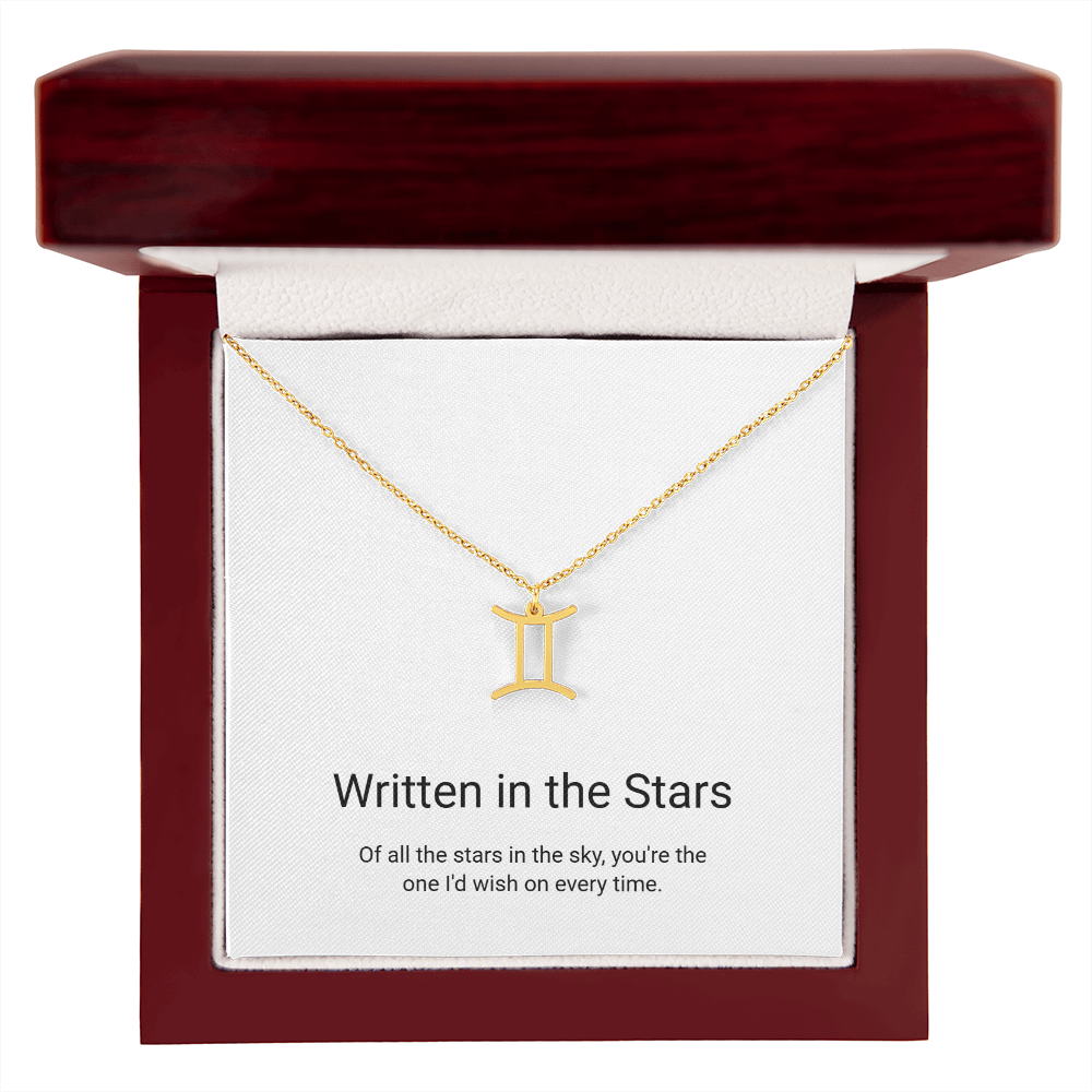 Zodiac Sign Necklace — Written in the Stars