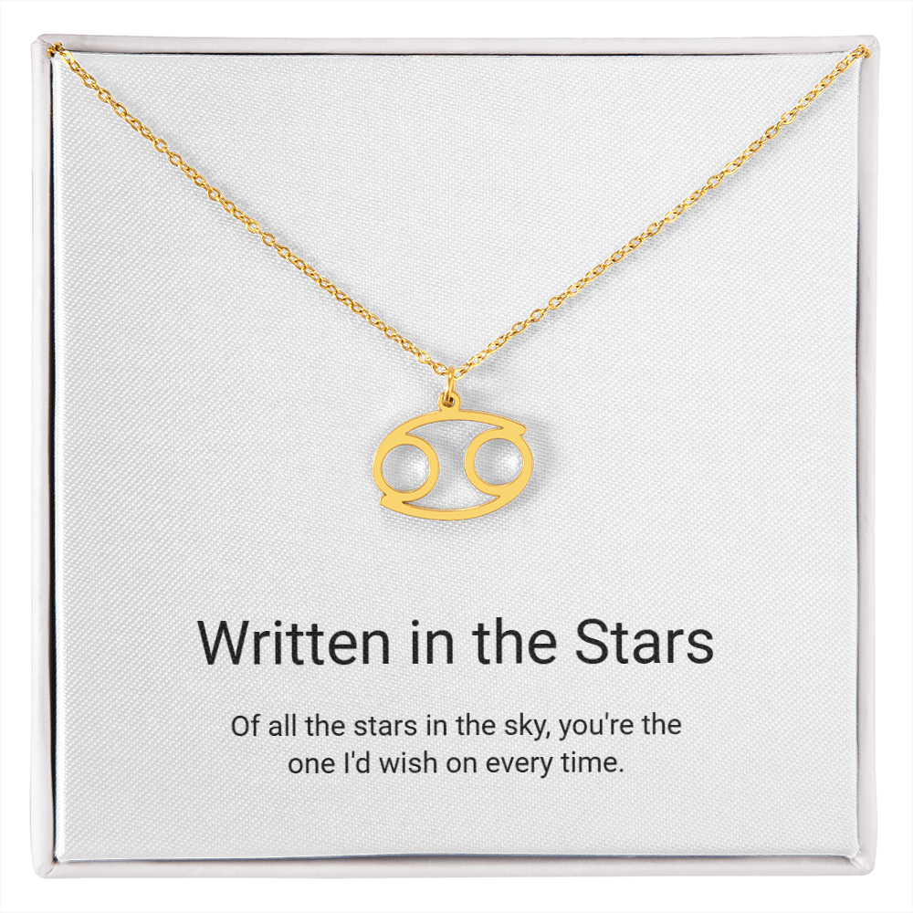 Zodiac Sign Necklace — Written in the Stars