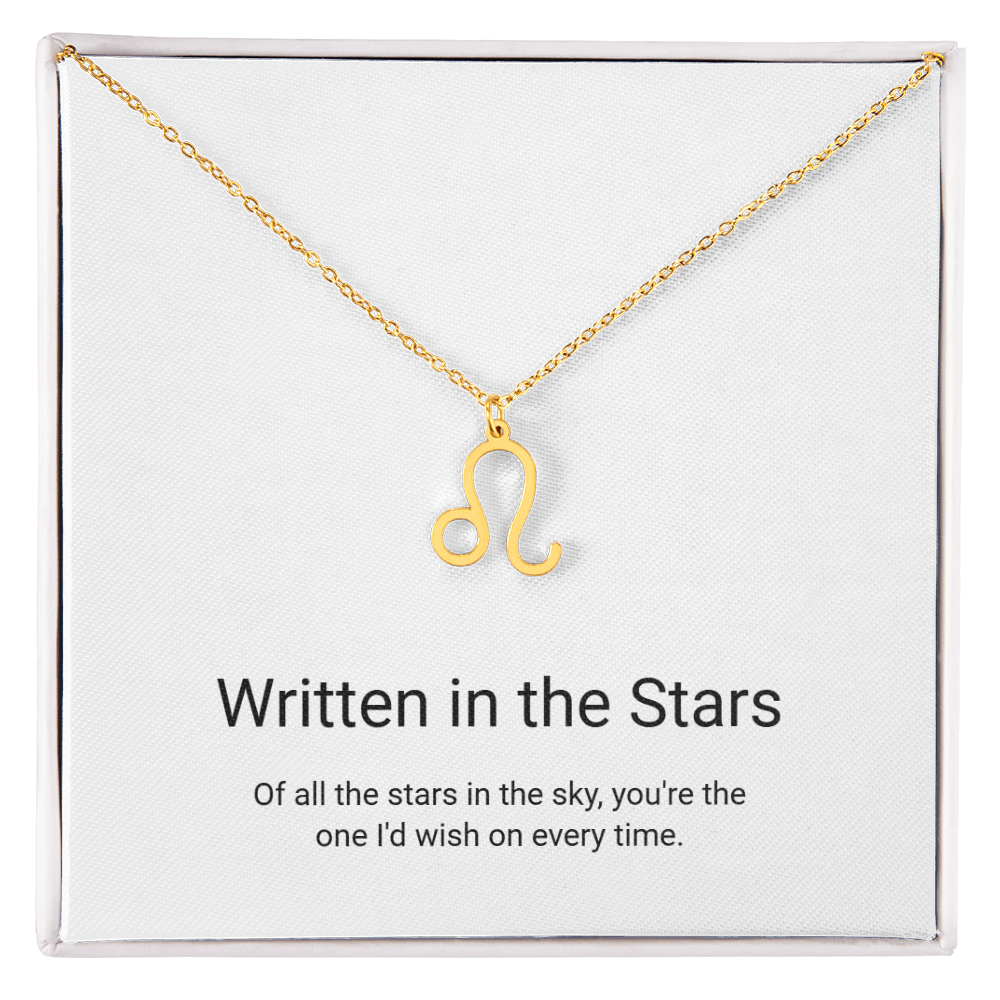 Zodiac Sign Necklace — Written in the Stars