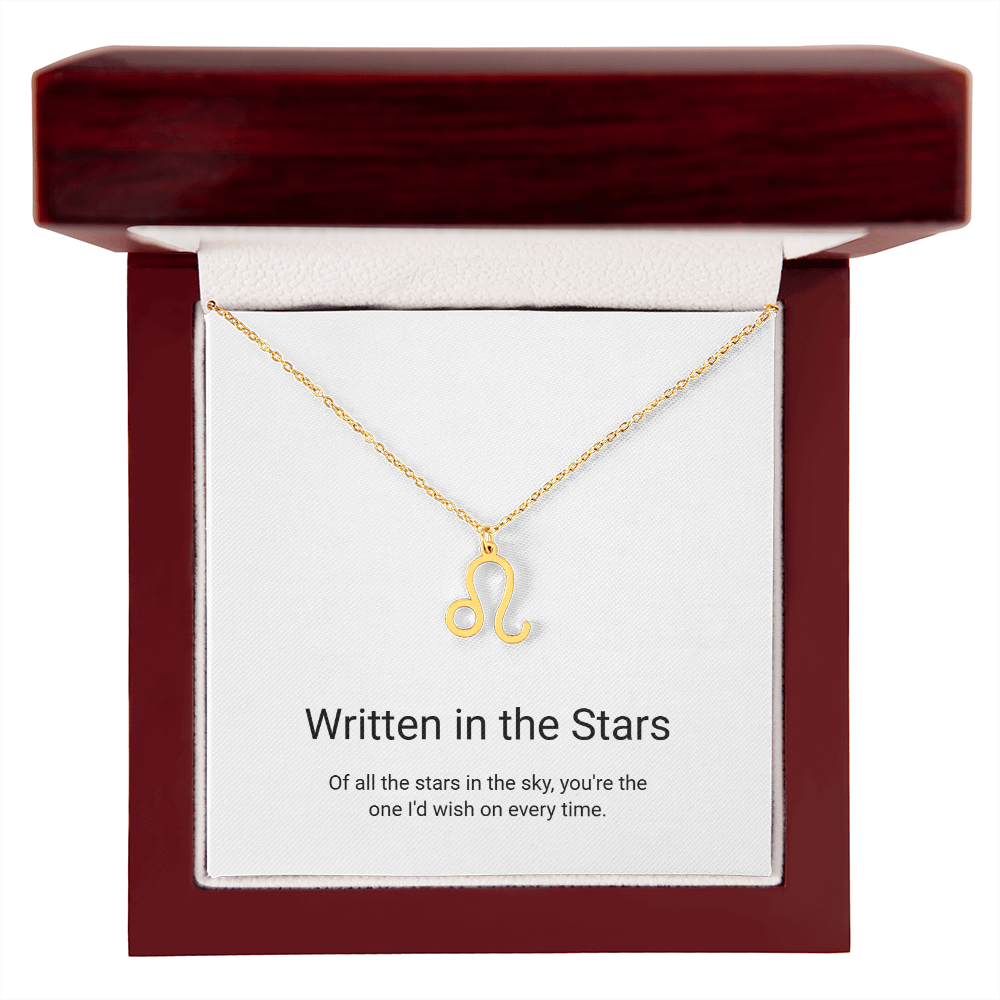 Zodiac Sign Necklace — Written in the Stars