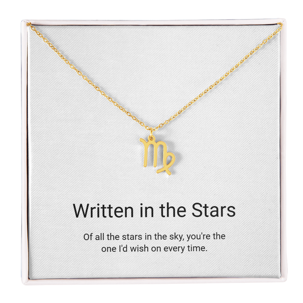 Zodiac Sign Necklace — Written in the Stars