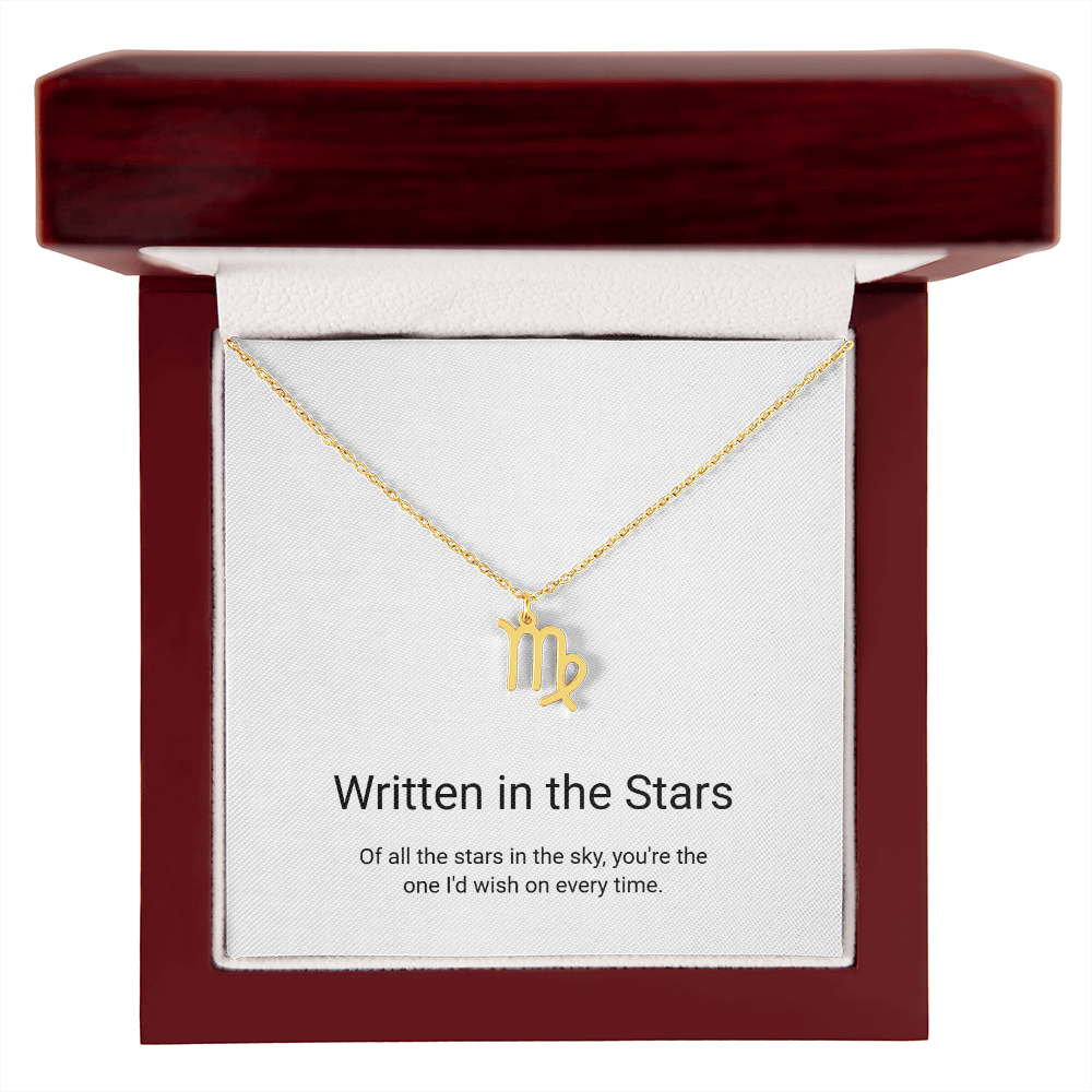 Zodiac Sign Necklace — Written in the Stars