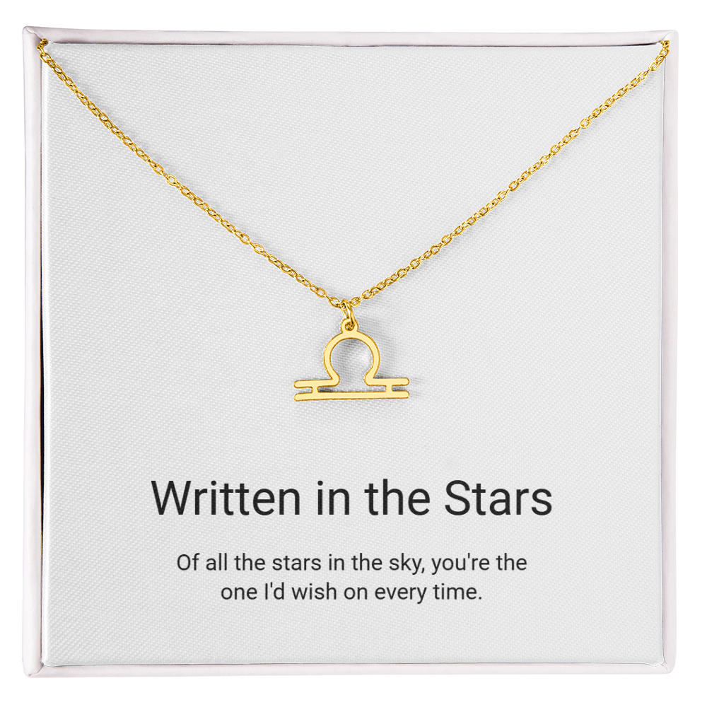 Zodiac Sign Necklace — Written in the Stars