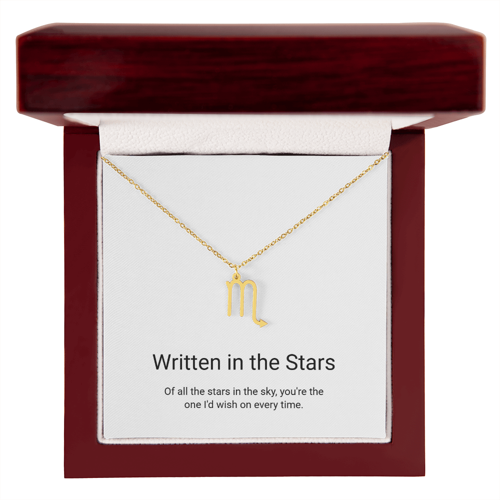 Zodiac Sign Necklace — Written in the Stars
