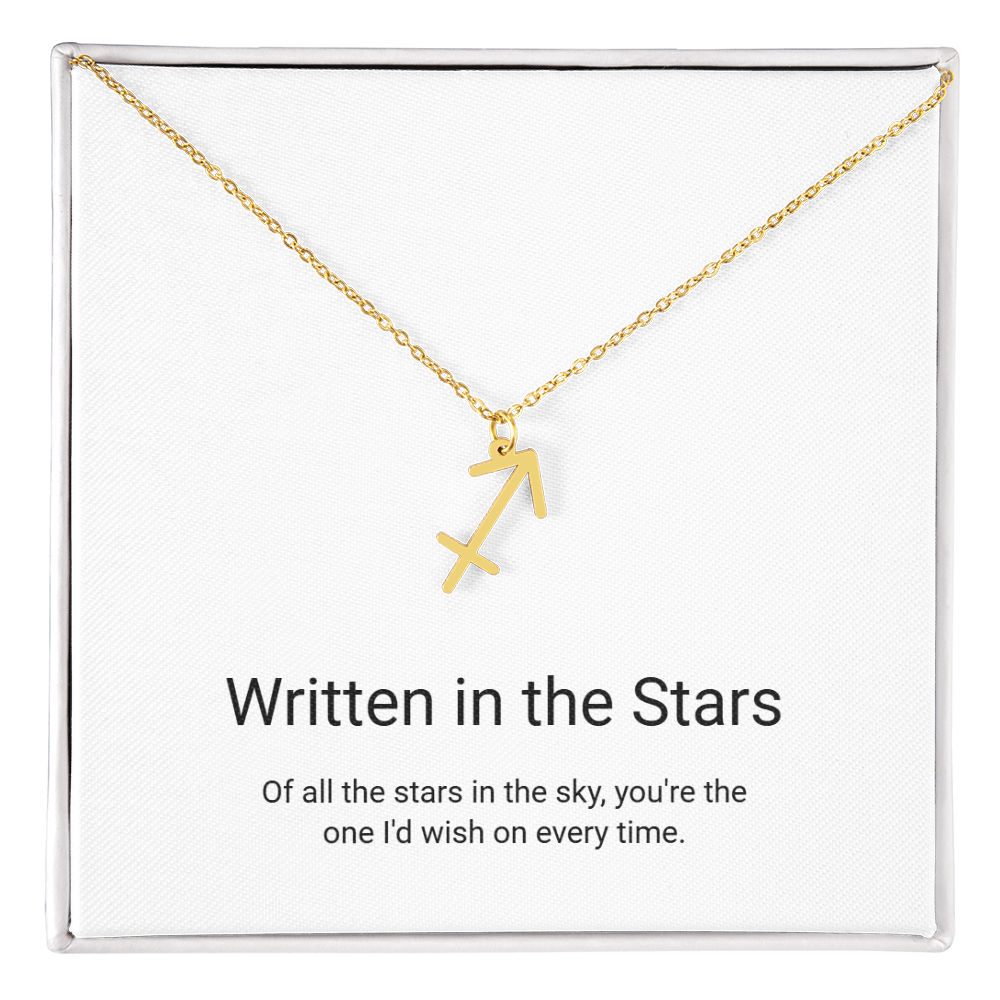 Zodiac Sign Necklace — Written in the Stars