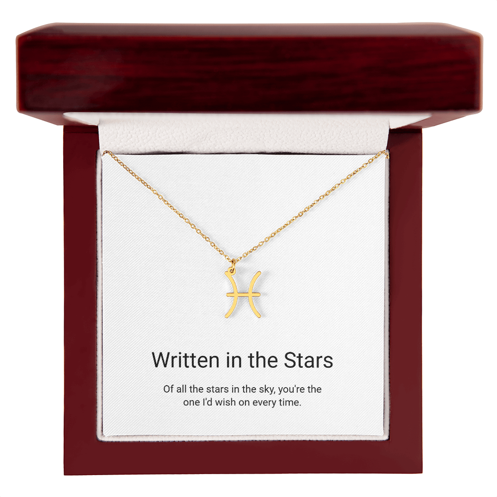Zodiac Sign Necklace — Written in the Stars
